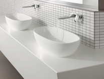 Baterie lavoar Kludi, Amba, cu 2 treceri, pipa 18,6 cm, crom