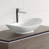 Lavoar pe blat Villeroy & Boch, My Nature, oval, 61 cm, alb, CeramicPlus