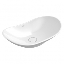 Lavoar pe blat Villeroy & Boch, My Nature, oval, 61 cm, alb, CeramicPlus