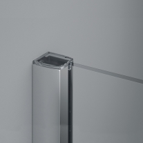 Paravan dus Sanswiss, Easy, profil crom lucios, 120 x 200 cm