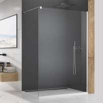 Paravan dus Sanswiss, Easy, profil crom lucios, 120 x 200 cm