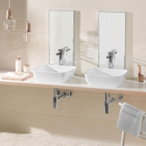 Lavoar pe blat Villeroy & Boch, Artis, patrat, 41 cm, alb, Titanceram