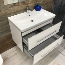 Mobilier Villeroy & Boch, Avento, 100 cm, suspendat cu 2 sertare, alb