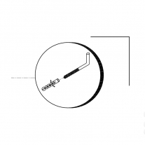 Oglinda cu polita, Kolpasan, pentru mobilier Lana, 65 cm, gri-deschis