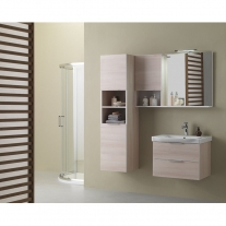 Oglinda cu polita Kolpasan, pentru mobilier Lana 65 cm, lemn deschis