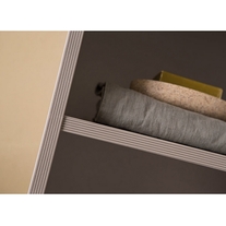 Dulap inalt suspendat Kolpasan, Lana, 156 cm, gri deschis