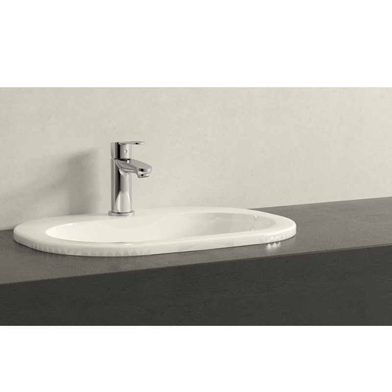 Lavoar incastrat Villeroy & Boch, O.Novo, oval, 56 cm, alb alpin