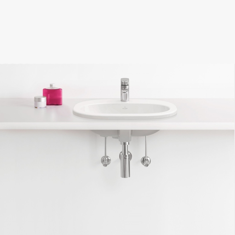 Lavoar incastrat Villeroy & Boch, O.Novo, oval, 56 cm, alb alpin