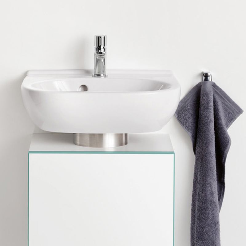 Lavoar suspendat Villeroy & Boch, O.Novo, compact, 50 cm, alb alpin