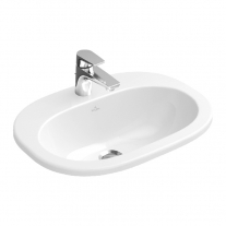 Lavoar incastrat Villeroy & Boch, O.Novo, oval, 56 cm, alb alpin