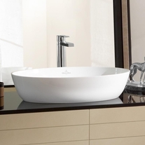 Villeroy-Boch, Artis, lavoar pe blat, oval, 61 cm, alb, tehnologie Titanceram
