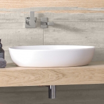 Villeroy-Boch, Artis, lavoar pe blat, oval, 61 cm, alb, tehnologie Titanceram