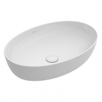 Villeroy-Boch, Artis, lavoar pe blat, oval, 61 cm, alb, tehnologie Titanceram