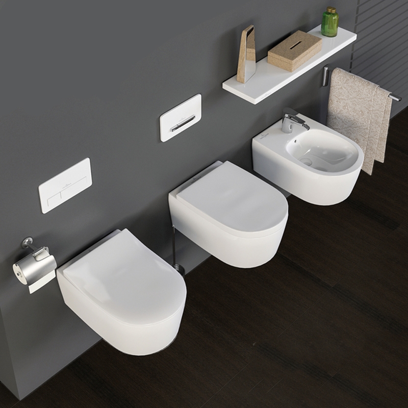Bideu suspendat Villeroy & Boch, Avento, alb