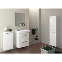 Oglinda Cersanit, Melar, dreptunghiulara, cu raft, 50 x 65 cm, alb