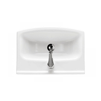 Set mobilier suspendat si lavoar Cersanit, Sati, 60,5 x 41,5 cm, alb