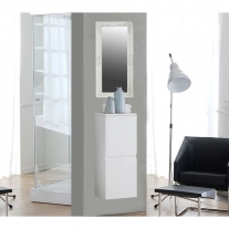 Dulap suspendat Kolpasan, Oxana, 95 x 40 cm, cu 2 usi, alb mat