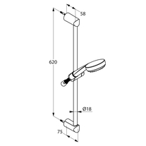 Set 3 in 1 Kludi, Pure & Easy, baterie lavoar + baterie dus + set dus