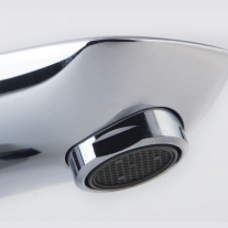 Baterie lavoar Kludi, Pure & Style, H = 7.5 cm, cu ventil metalic,, crom