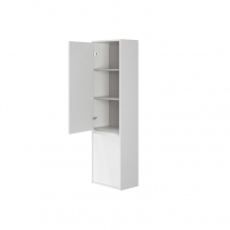 Dulap coloana Cersanit, Crea, cu doua usi, 140 cm, alb