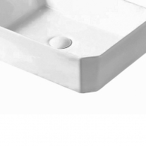 Lavoar pe blat, Fluminia, Corner, alb, 50 x 37 cm