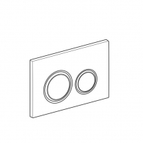  Clapeta cu actionare dubla Geberit, Sigma21, sticla neagra, cromat lucios 