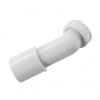 Sifon cadita dus Alcaplast, 66 mm, cu inaltime redusa, cu cot evacuare, crom