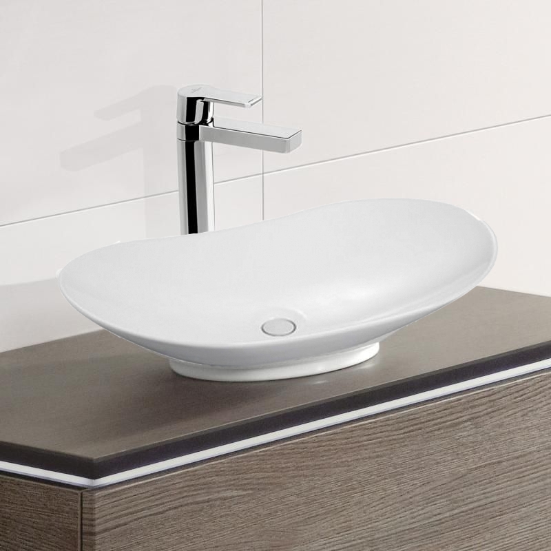 Lavoar pe blat Fluminia, My Pleasure, alb, 63.5 x 37.5