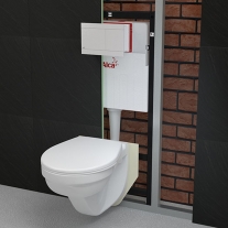 Rezervor wc incastrat Alcaplast, Sadromodul, pentru instalari uscate (in gips-carton) 8.4 cm pentru vas wc suspendat