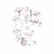 Rezervor wc incastrat Alcaplast, Sadromodul, pentru instalari uscate (in gips-carton) 8.4 cm pentru vas wc suspendat