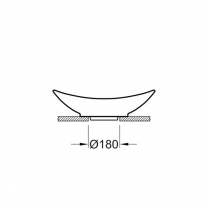 Lavoar pe blat Fluminia, My Pleasure, alb, 63.5 x 37.5