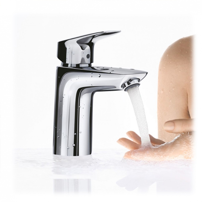 Baterie lavoar Hansgrohe, Logis 100, crom