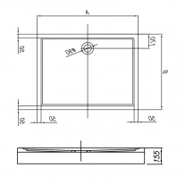 Cadita de dus dreptunghiulara Kolpasan, Flamenco, cu masca, 100 x 80 cm, acril