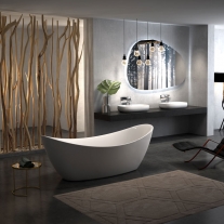 Cada freestanding Florida, Flora, cu instalatie, 173.5 cm