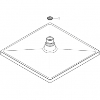 Cap de dus Hansgrohe, Crometta E, Crom, 240 x 240 mm