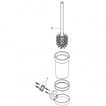 Suport cu perie WC, Hansgrohe, Logis Universal