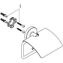 Porthartie WC Hansgrohe, Logis Universal, cu aparatoare