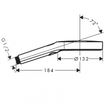 Para de dus, Hansgrohe, Rainfinity 130 3 jeturi, Alb mat