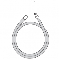 Furtun de dus, Hansgrohe, Isiflex 160 cm, Alb mat