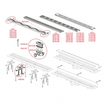 Rigola pentru dus Alcaplast, Simple, 750mm