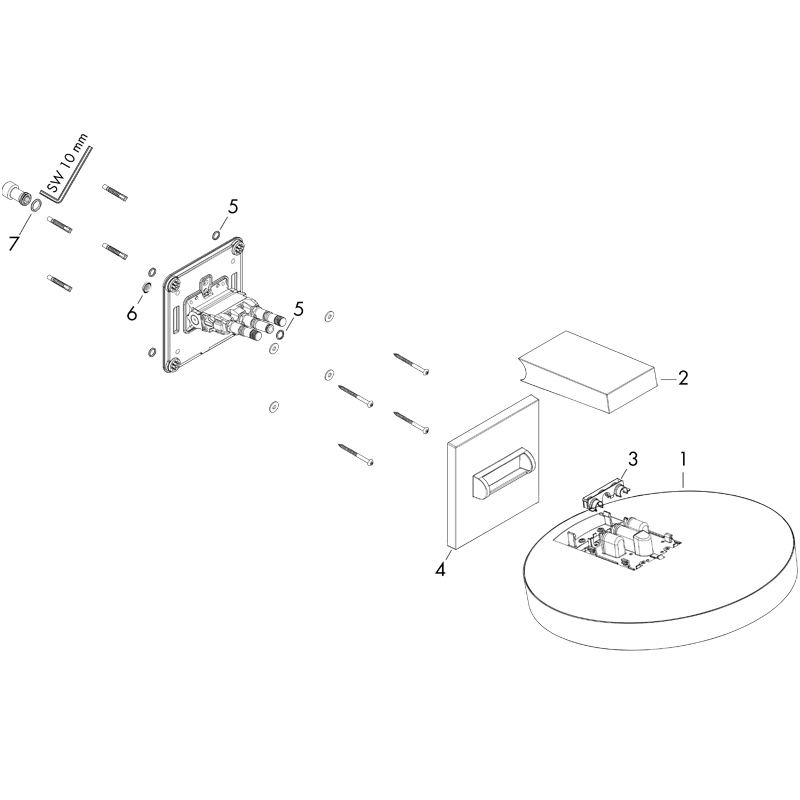 Palarie de dus fix Hansgrohe, Rainfinity 360, 1 jet, crom