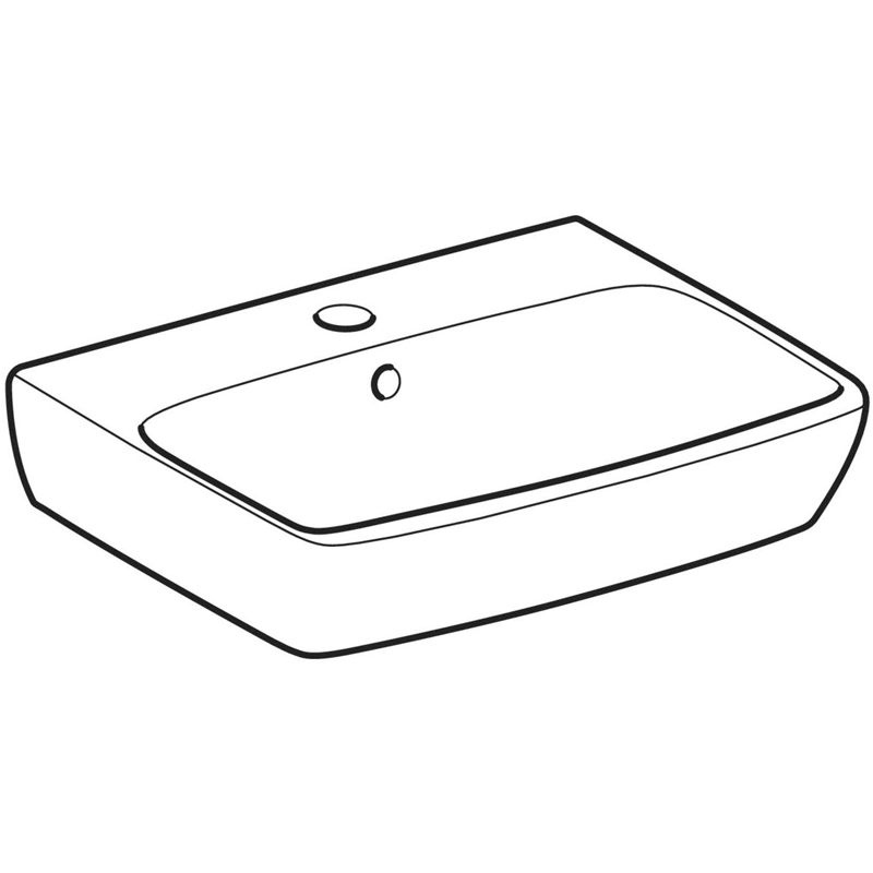 Lavoar Geberit, Selnova Square, 45 cm, alb