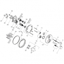 Baterie cada dus, Hansgrohe, Ecostat S, Negru mat