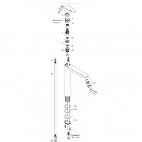 Baterie lavoar fara ventil, Hansgrohe, Talis E 240