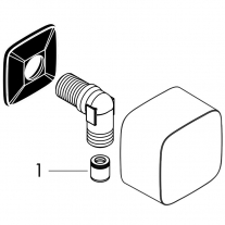 Racord dus, Hansgrohe, Fixfit, crom