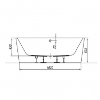 Cada freestanding Kolpasan, Dream, 180x80 cm