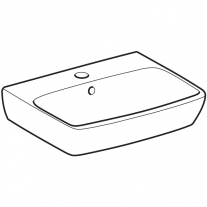 Lavoar Geberit, Selnova Square, 45 cm, alb 