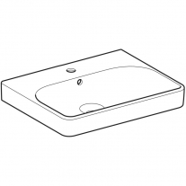 Lavoar Geberit, Smyle Square, 60 cm, alb