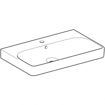Lavoar Geberit, Smyle Square, 75 cm, alb