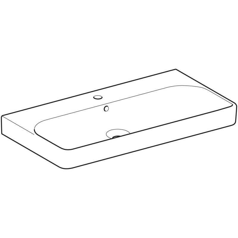 Lavoar Geberit, Smyle Square, 90 cm, alb